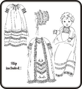 Raglan Christening Gowns Pattern